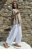 Asher Cap Sleeve Blouse Earth